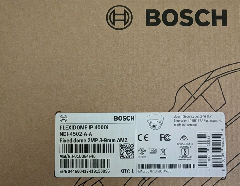 Bosch FLEXIDOME IP 4000i 2MP Dome Network Camera