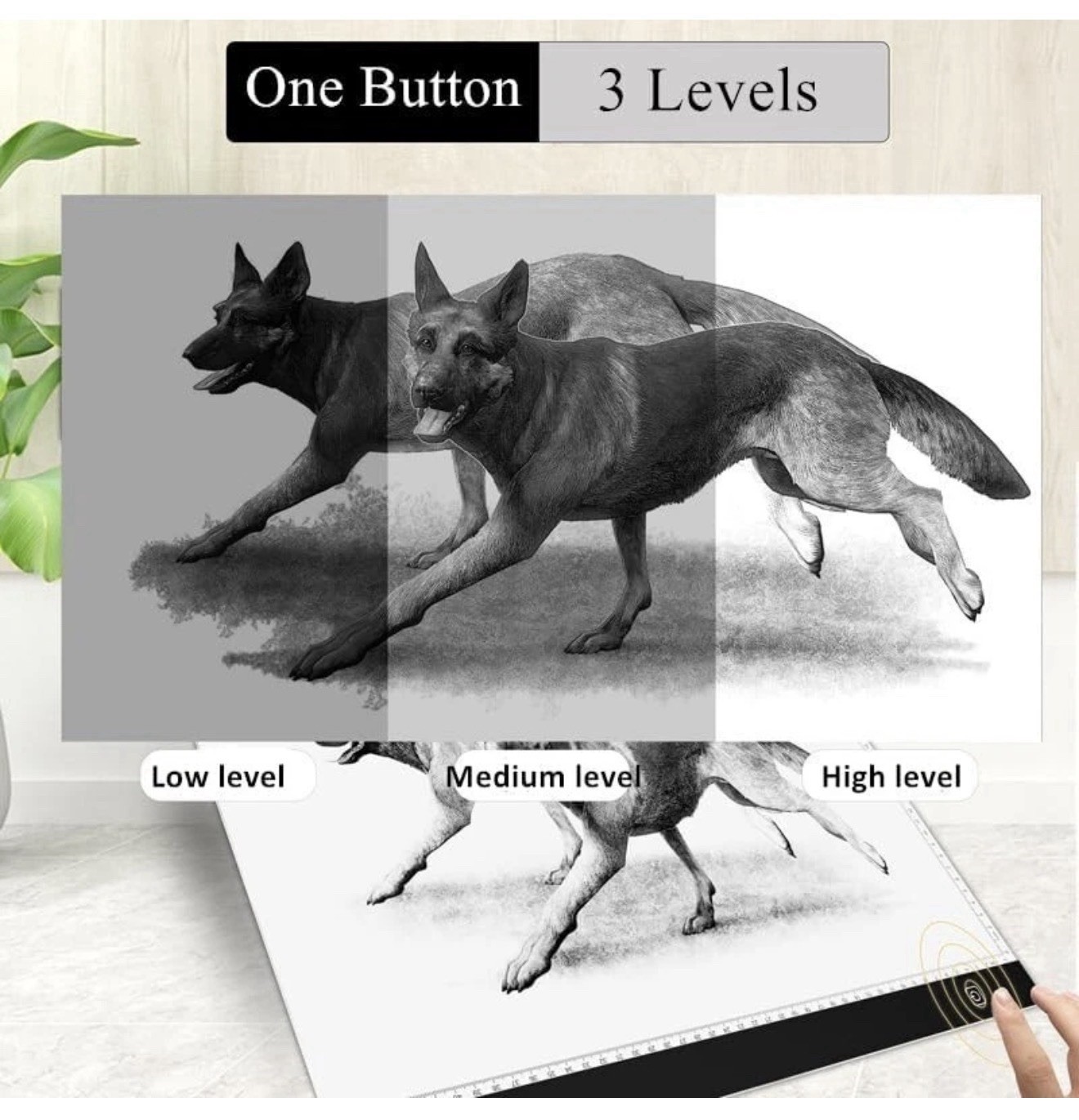 A2 Large Tracing LED Light Pad Kits for Diamond Art Sketching Painting - Adju...