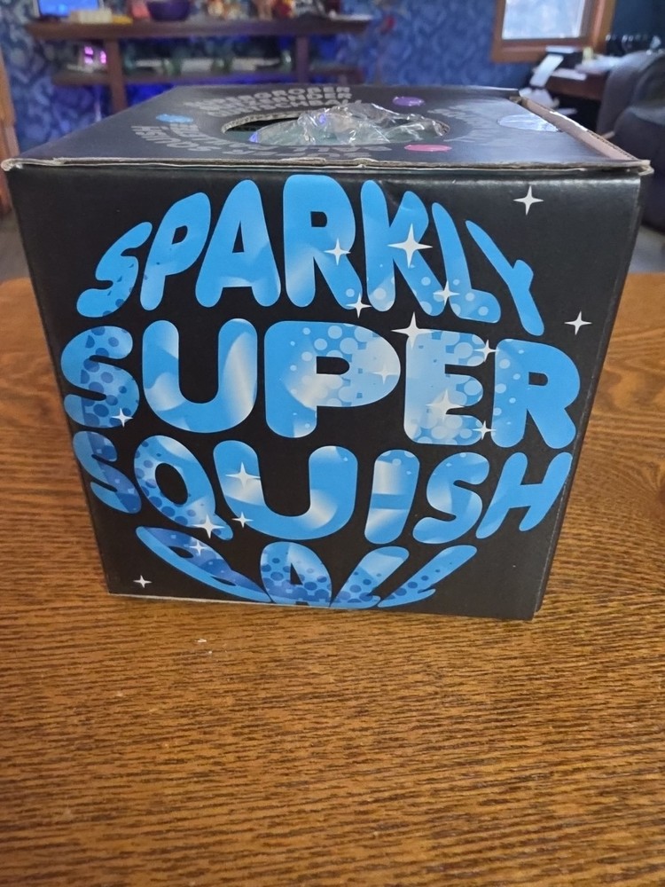 Scrunchems Sparkly Super Squish Ball Blue One for Fun
