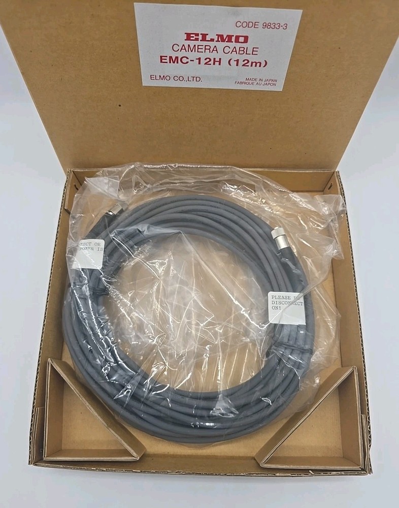 Elmo EMC-12H 12 Meter Camera Cable New In Open Box