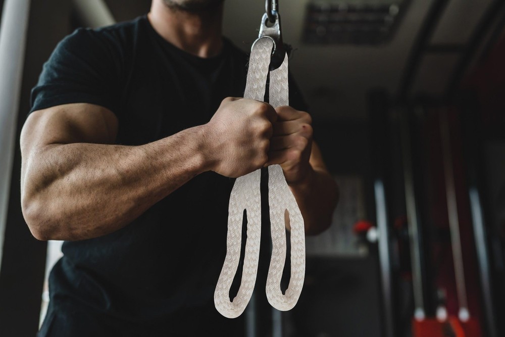 SEWD Tricep Rope 39 Inches Cable Attachment – Pull white