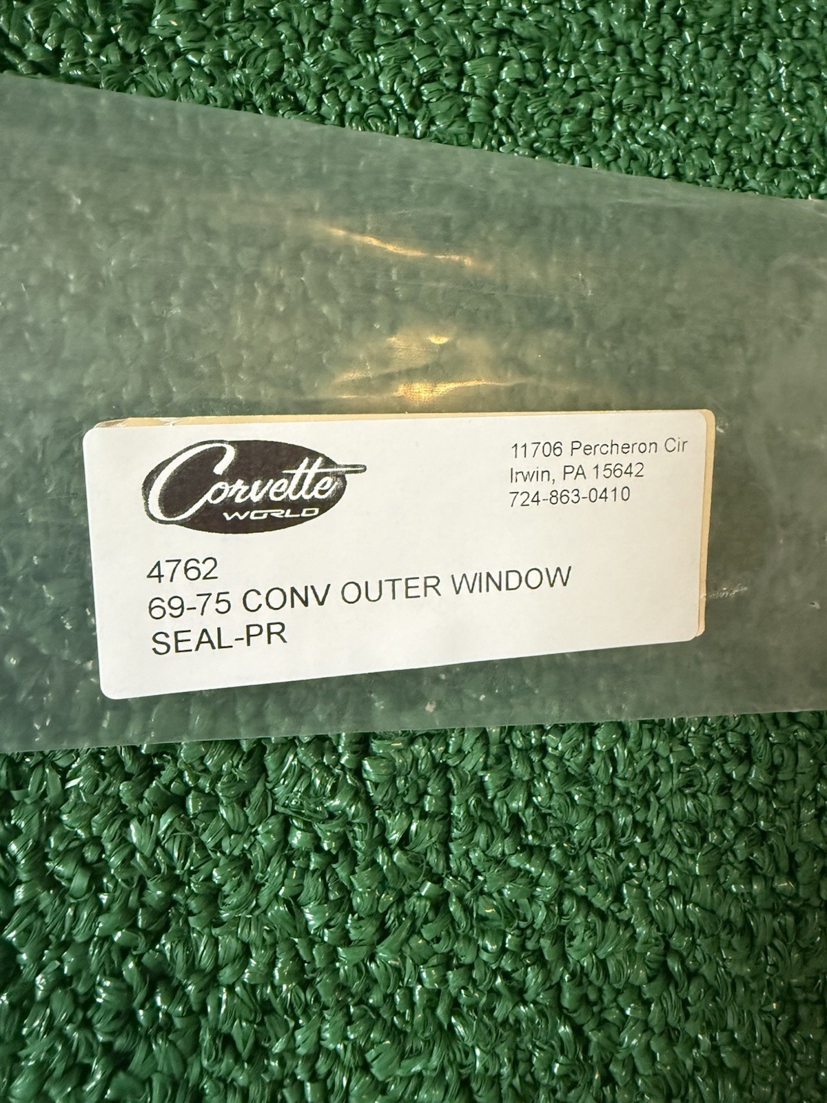 1969 -1975 Corvette Outer Door Window Seals Felts Convertible Pair C3 NEW