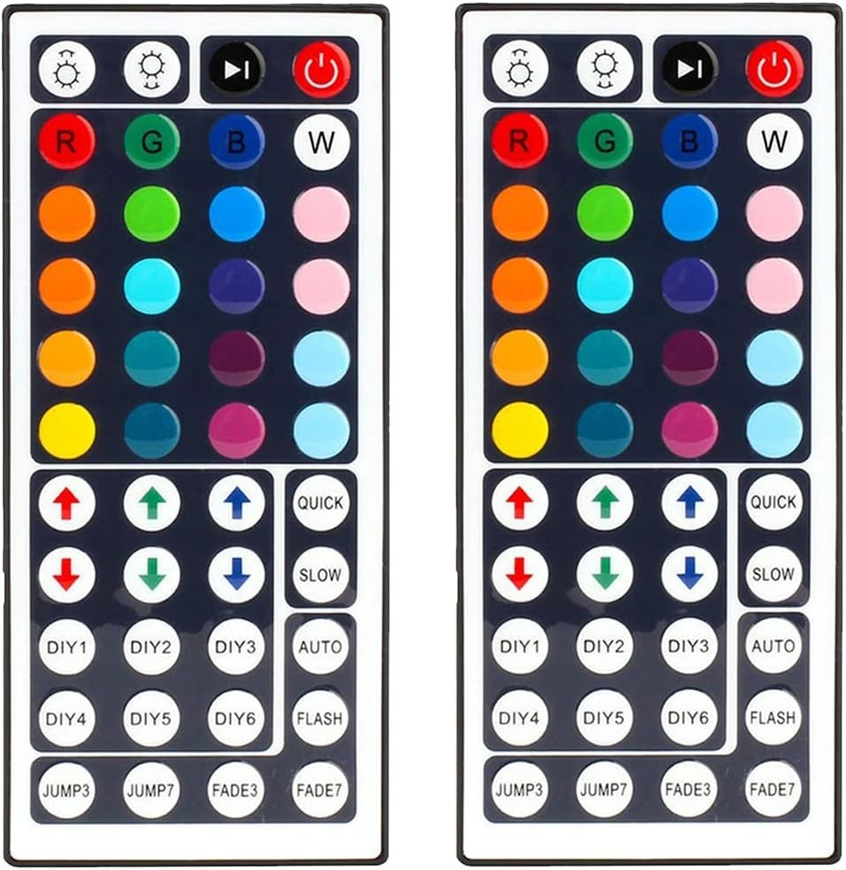 Versatile 44 Key RGB LED Controller Remote - Wireless Dimmer for Light Strips