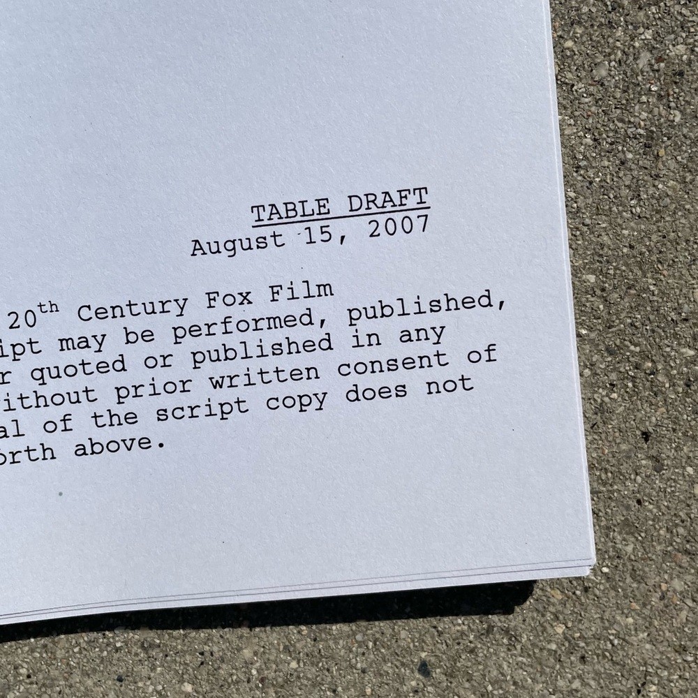 American Dad Scott Grimes Steve Smith 2007 Production Used Table Draft Script