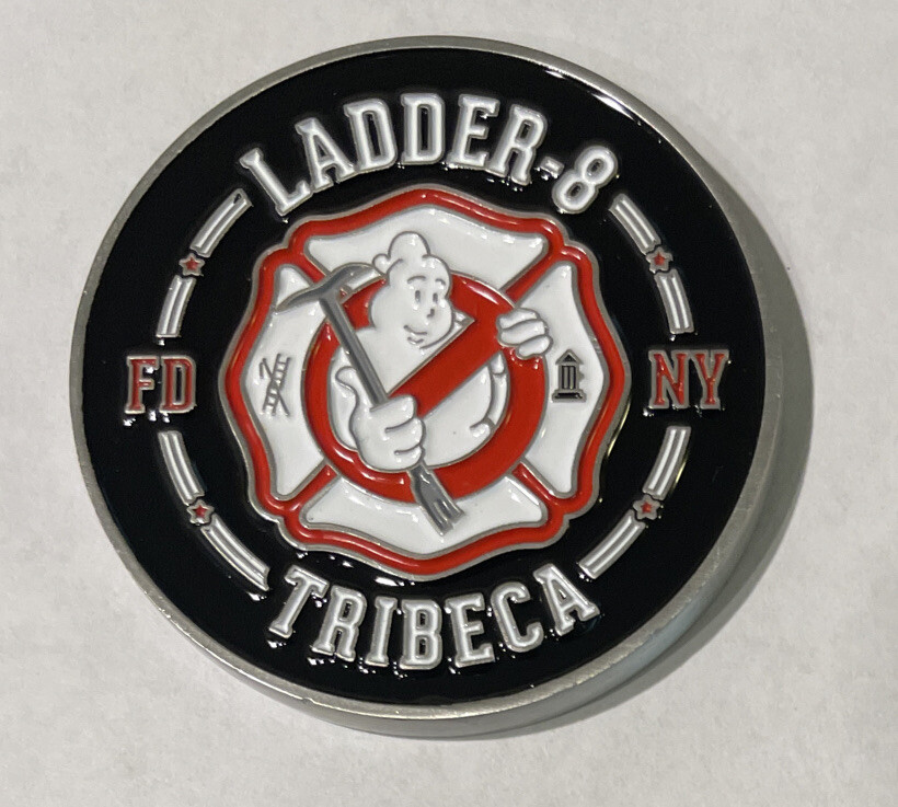 FDNY Fire Department Of New York Ladder 8 Tribeca Ghostbusters Challenge Coin