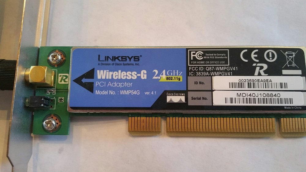 Linksys wireless-g 2.4 ghz