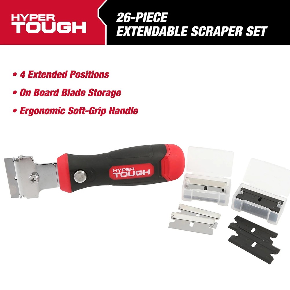 Extendable Razor Blade Scraper Set
