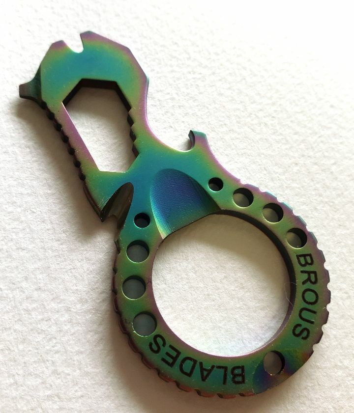 Brous Blades Multi-Tool Keychain Tricolor