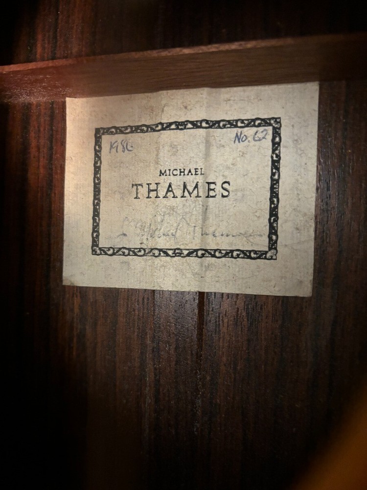 1986 Michael Thames Classical Guitar #62