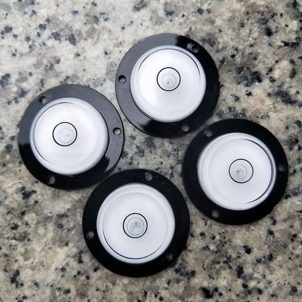 4Pcs Spirit Bubble Levels Little Circular Level Measuring Tools Multi-Directiona