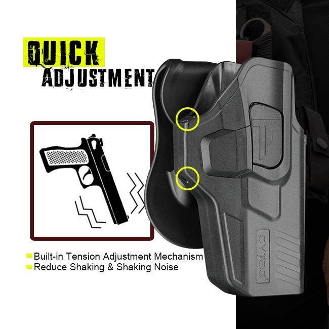 Taurus GX4 Level 2 OWB Paddle Holster w Quick Release Button