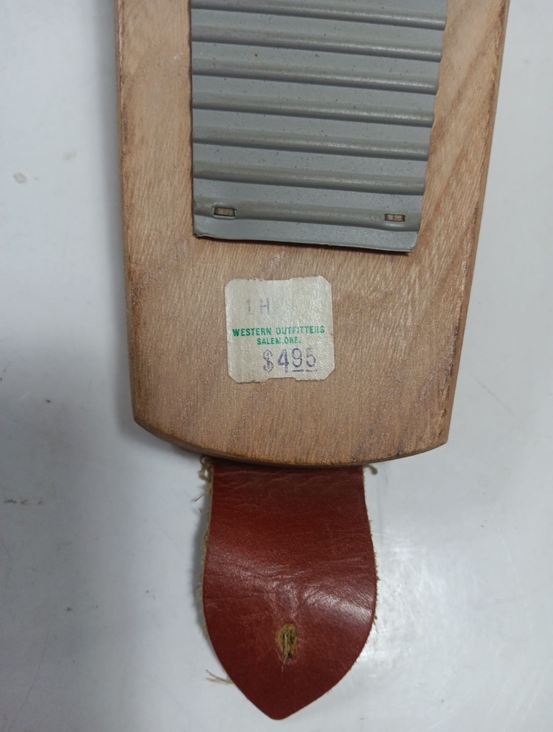 SIMPSON-QUIMBY CO Wooden Cowboy Boot Jack Leather Shoe Remover Denver Colorado