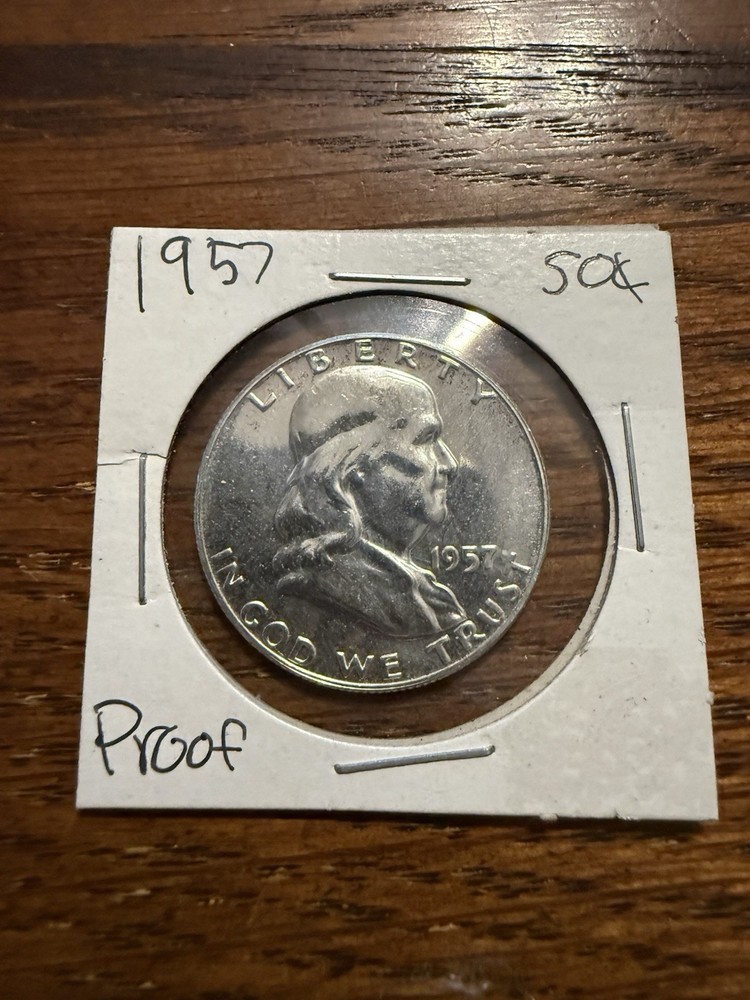 1957 Franklin Half Dollar Proof 90% Silver