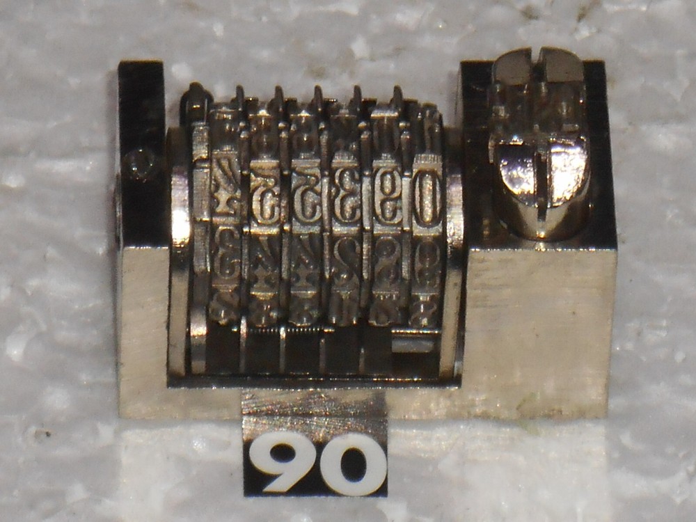 Reverse letterpress numbering machine | 90