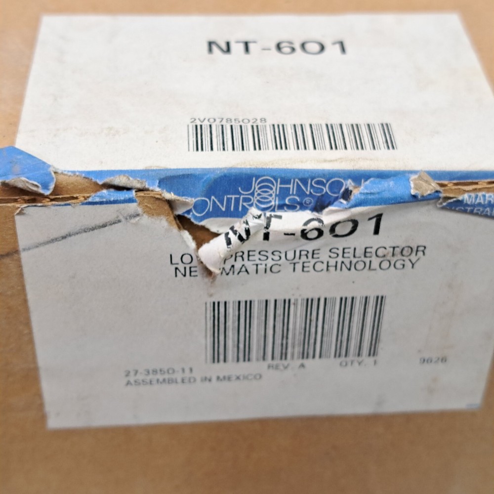 Johnson Controls NT-601 Low Pressure Selector