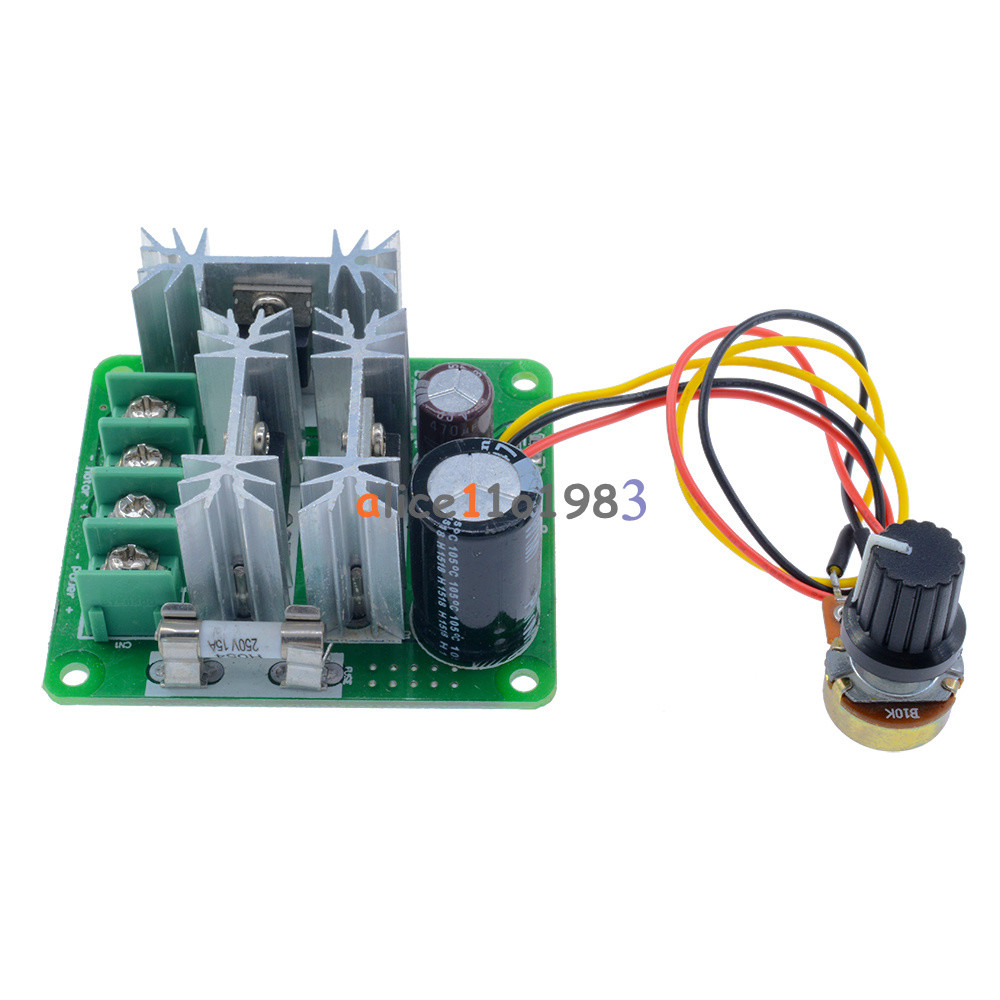 6-90V 15A DC Motor Speed Controller Pulse Width PWM Speed Regulator Switch