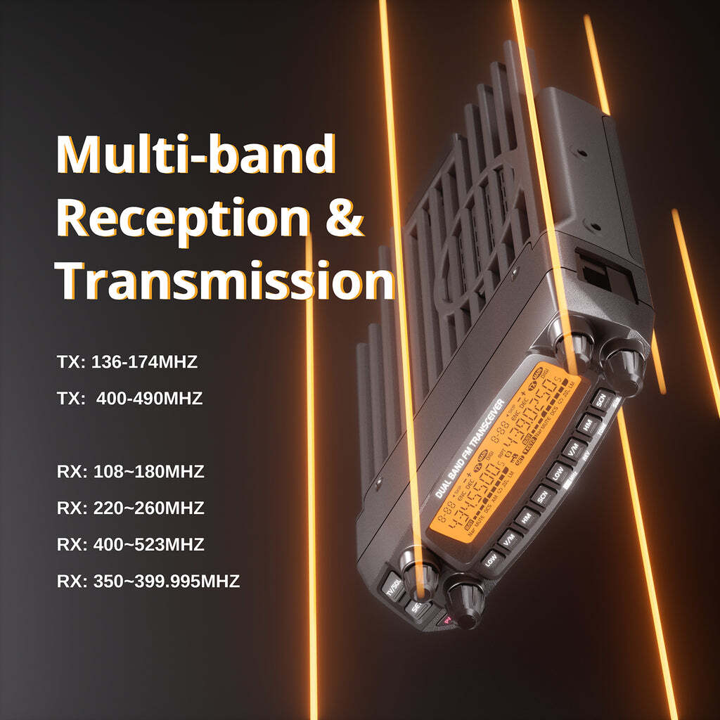 Radioddity DB50 Dual Band Mobile Radio | 50W | Large LCD Display