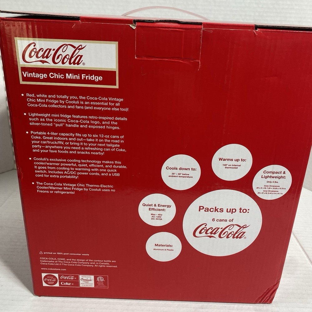Vintage Chic Coca-Cola Mini Fridge
