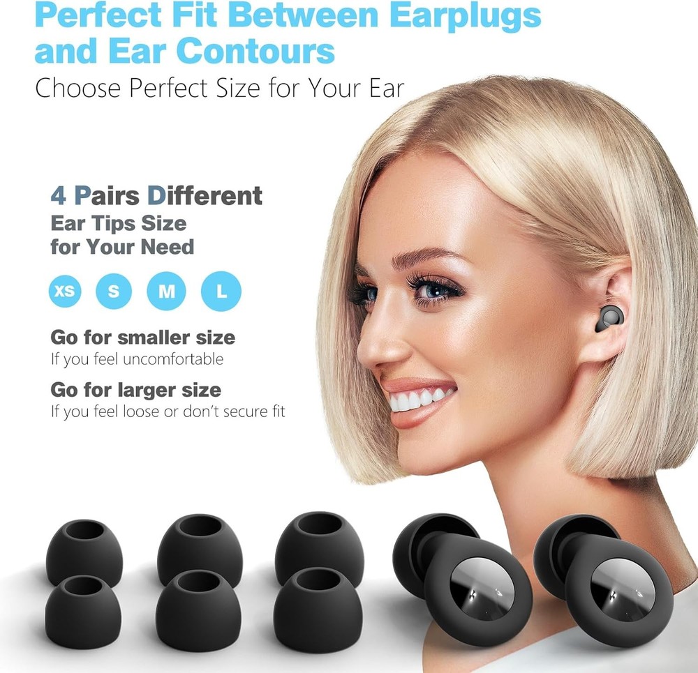 Reusable Silicone Sleeping Ear Plugs