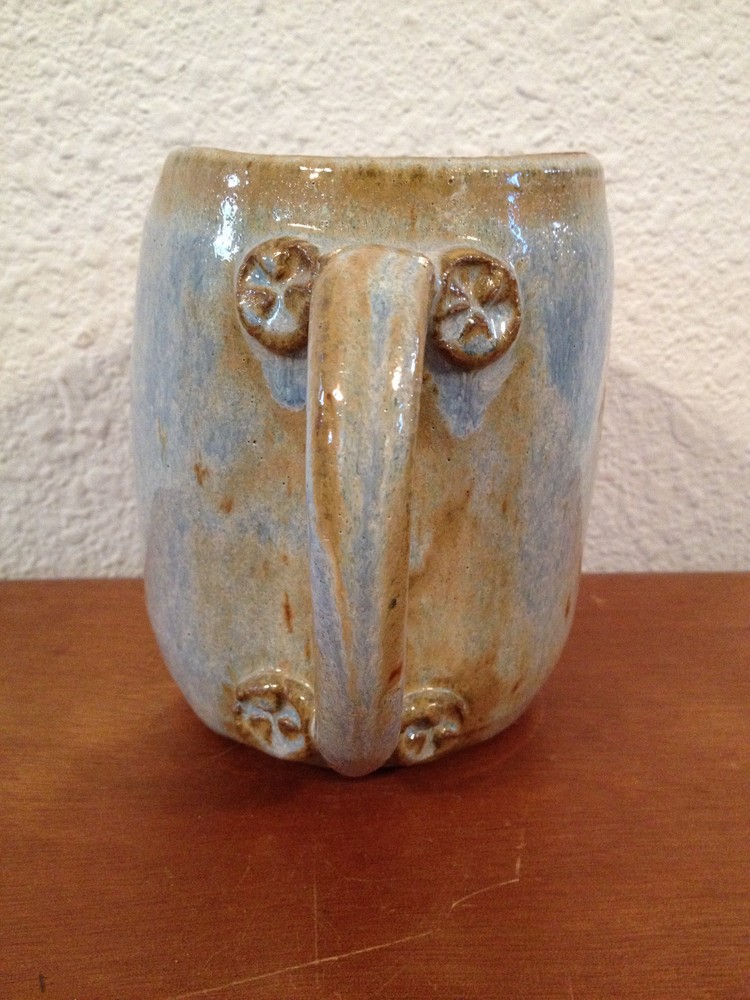 Vintage Likely Jane Reuter Hitzeman Studio Pottery Multi-Glazed Pitcher