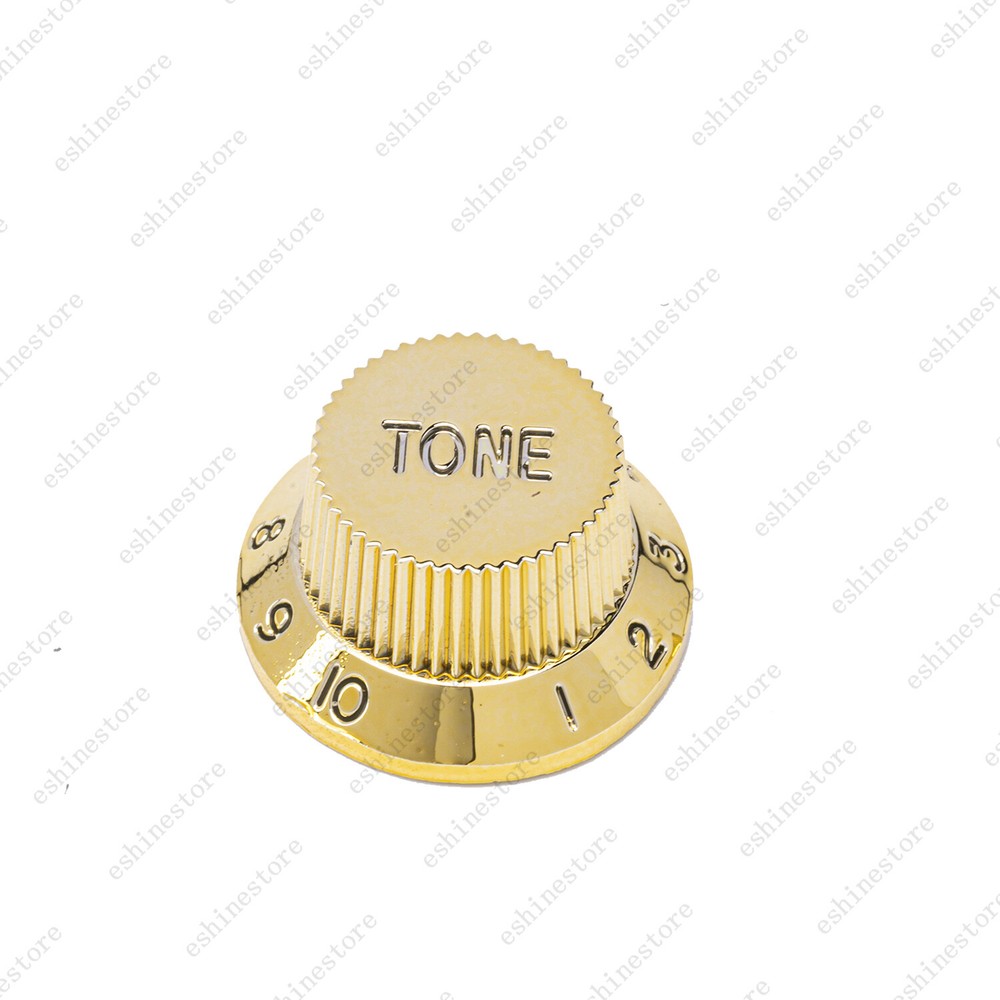 Chrome Gold Strat Style Electric Guitar Knobs Volume Tone Knobs for Stratocaster