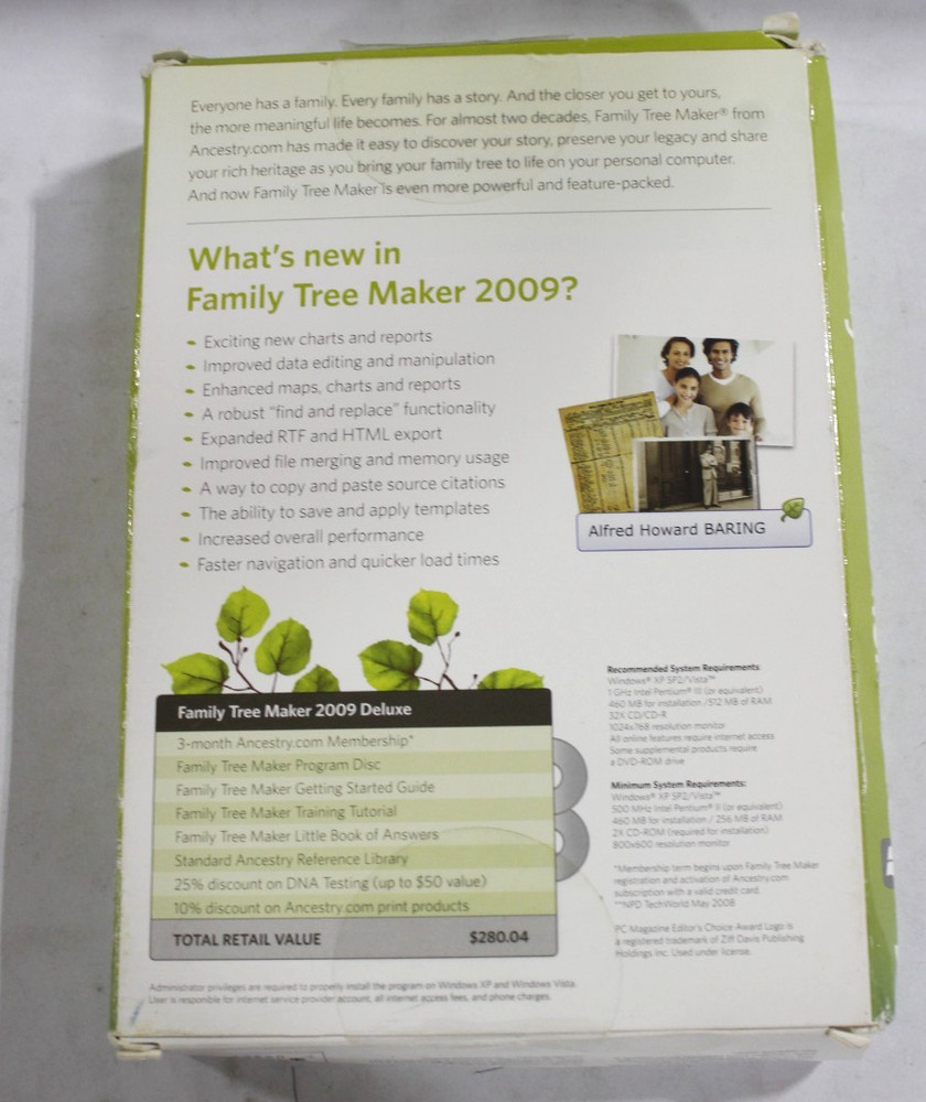 PC - Family Tree Maker 2009 Deluxe