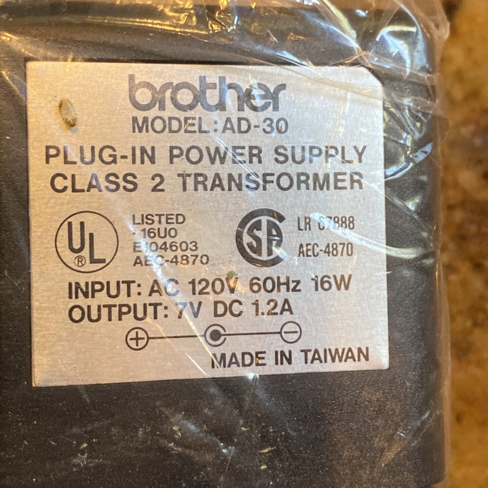 Brother AD-30 AC Adapter