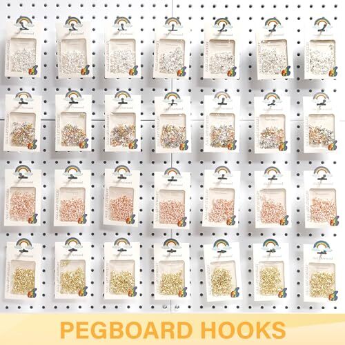 BFPeaky Black Pegboard Hooks 4 Inch, 50PC, Peg Board Hooks, Assorted Sizes