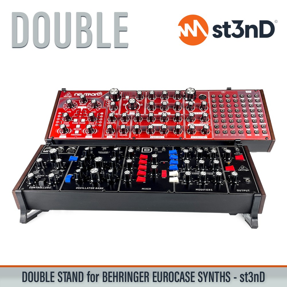 DOUBLE STAND for BEHRINGER EUROCASE INSTRUMENTS AND SYNTHS - 3D Printed