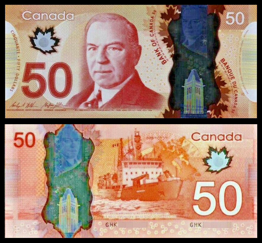 Canada 2012 P-109b $50 Dollar Polymer UNC