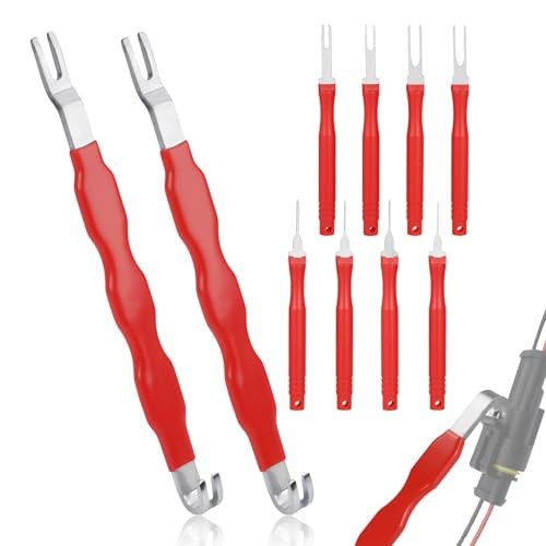 2pcs Automotive Electrical Connector Separator Tools & 8pcs Terminal Removal