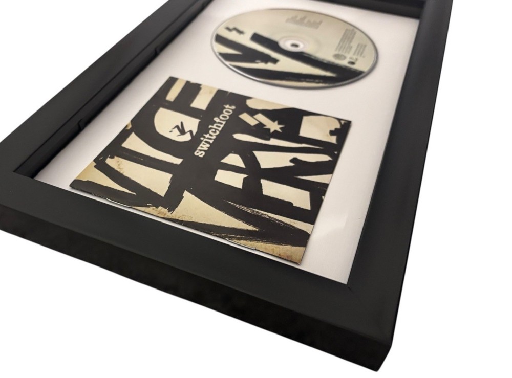 JON FOREMAN SWITCHFOOT SIGNED AUTOGRAPH VICE VERSES FRAMED & MATTED CD w/ PROOF