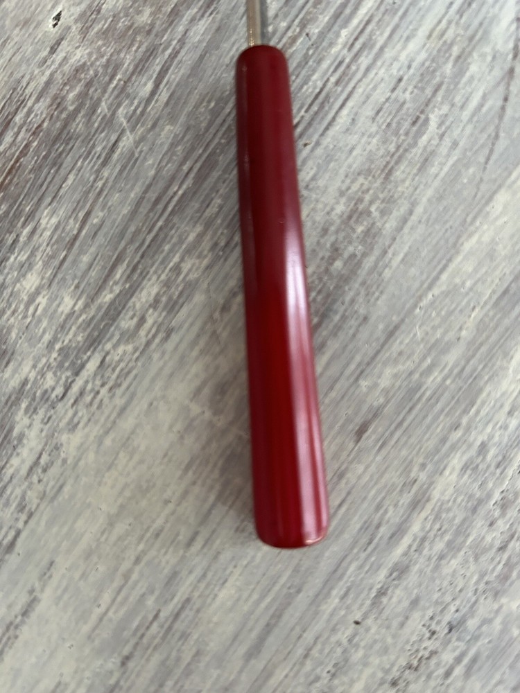 Vintage Red Bakelite Handle Long Spoon