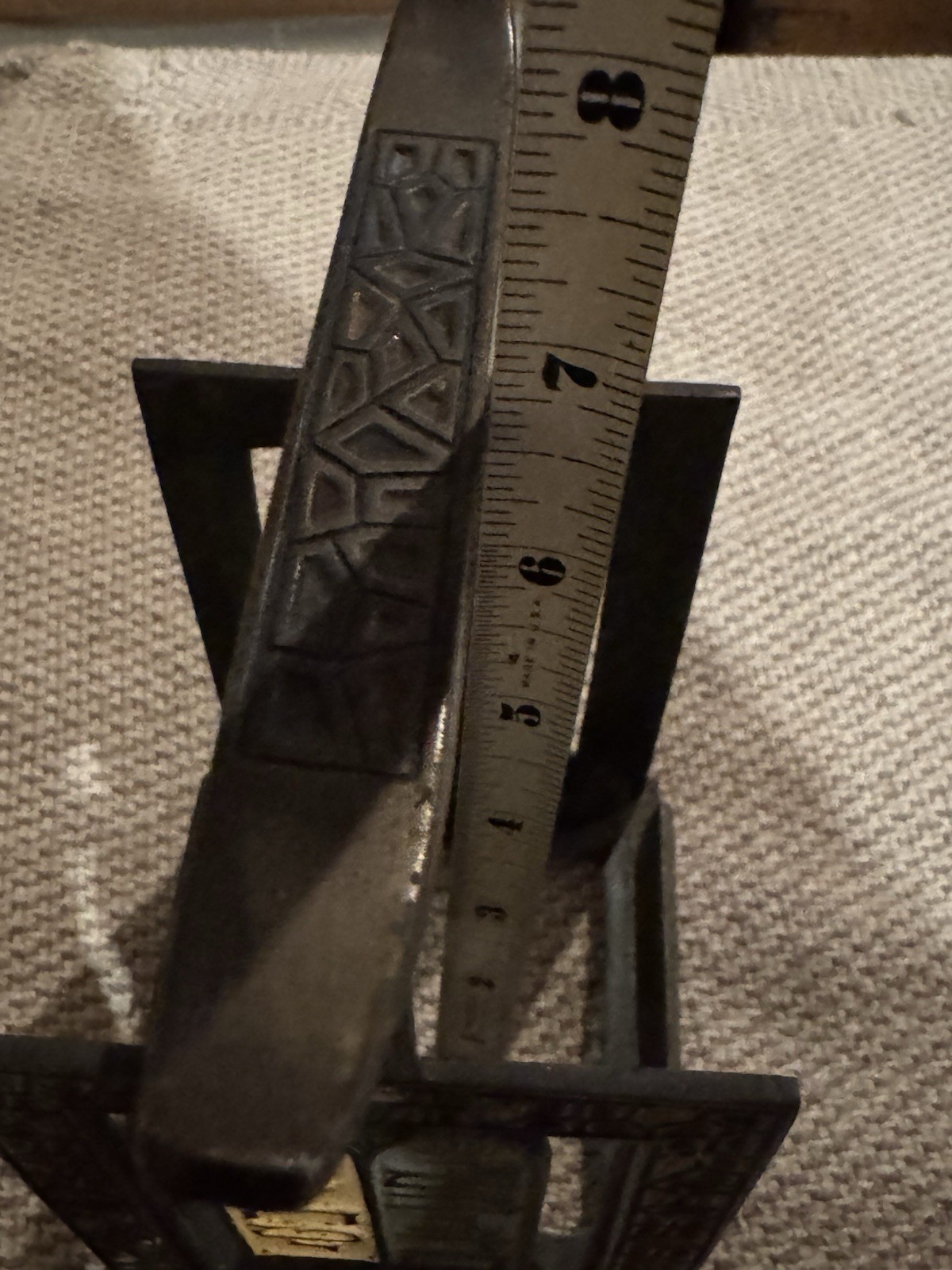 Vintage 5 Leather Bound Books of Moses (TorahSet) Hebrew with Metal Book Holder