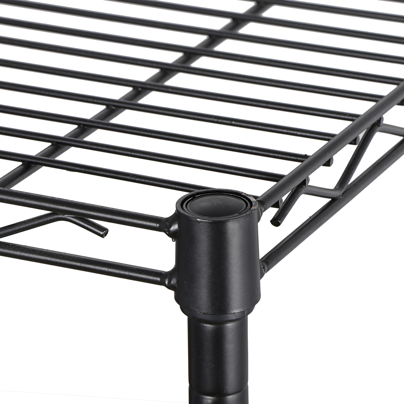 4-Tier Wire Shelving Rack Shelf Household Kitchen Storage Metal Shelf Organizer