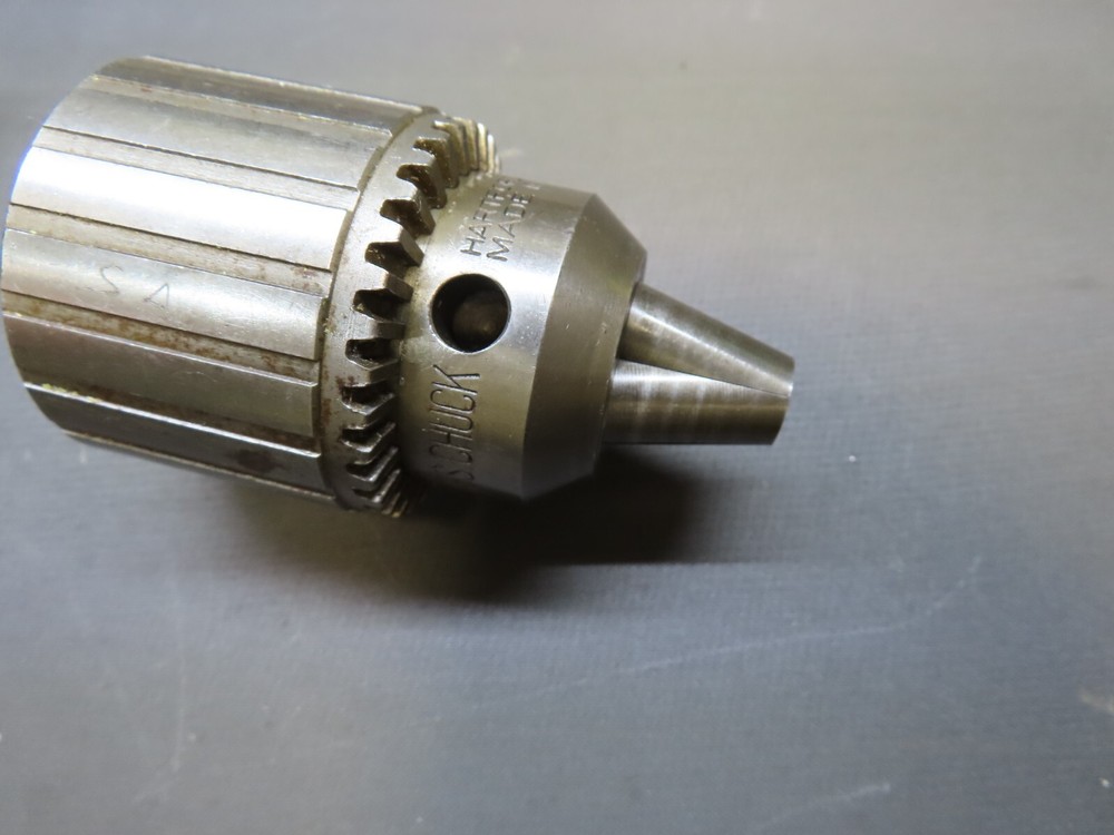Jacobs No. 34 drill chuck W/key 0-1/2" capacity