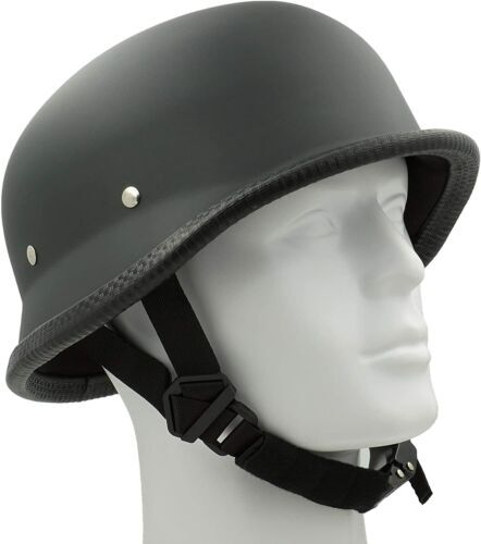 German Novelty Flat Black Helmet With Q-Release