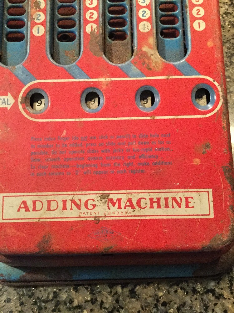 Vintage Mechanical Adding Machine