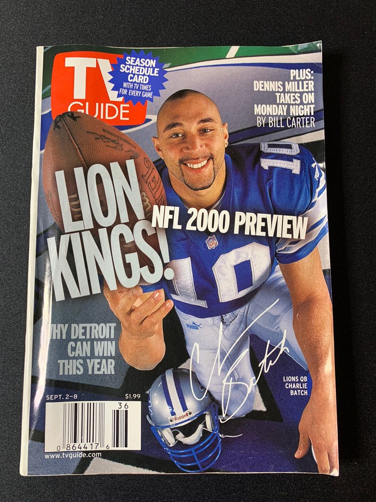 Charlie Batch Tv Guide Sept 2-8,2000