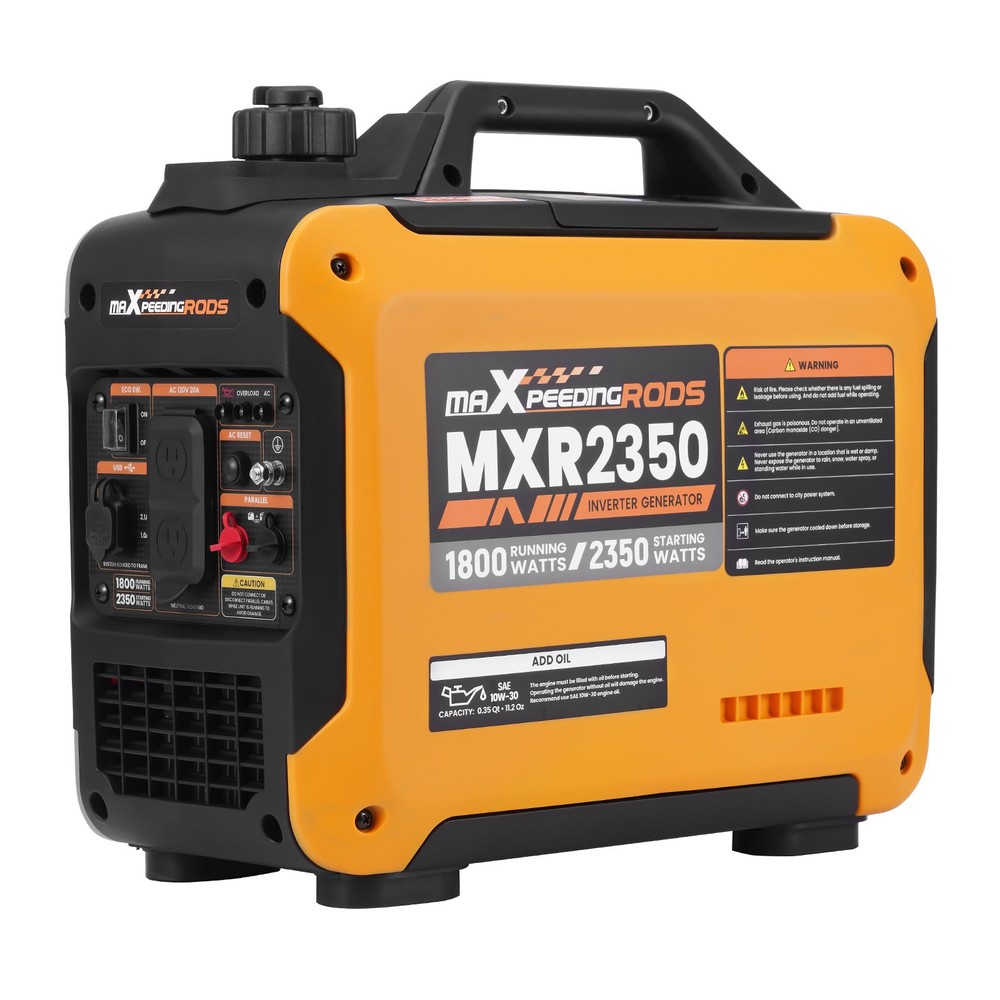 Camping Essential 2350W Inverter Generator, 15A Outlets for Electronics
