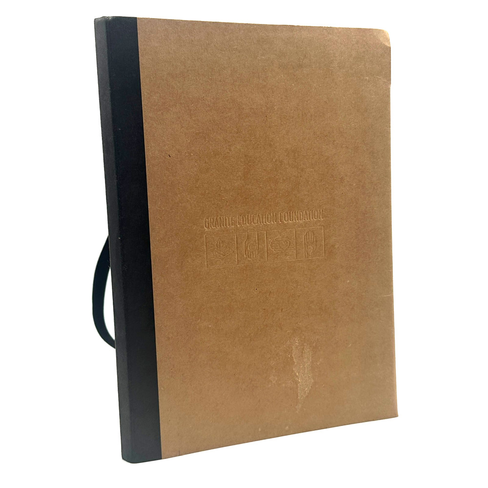 Granite Education Foundation Eco Notebook with Elastic Band Refillable Lined Pad