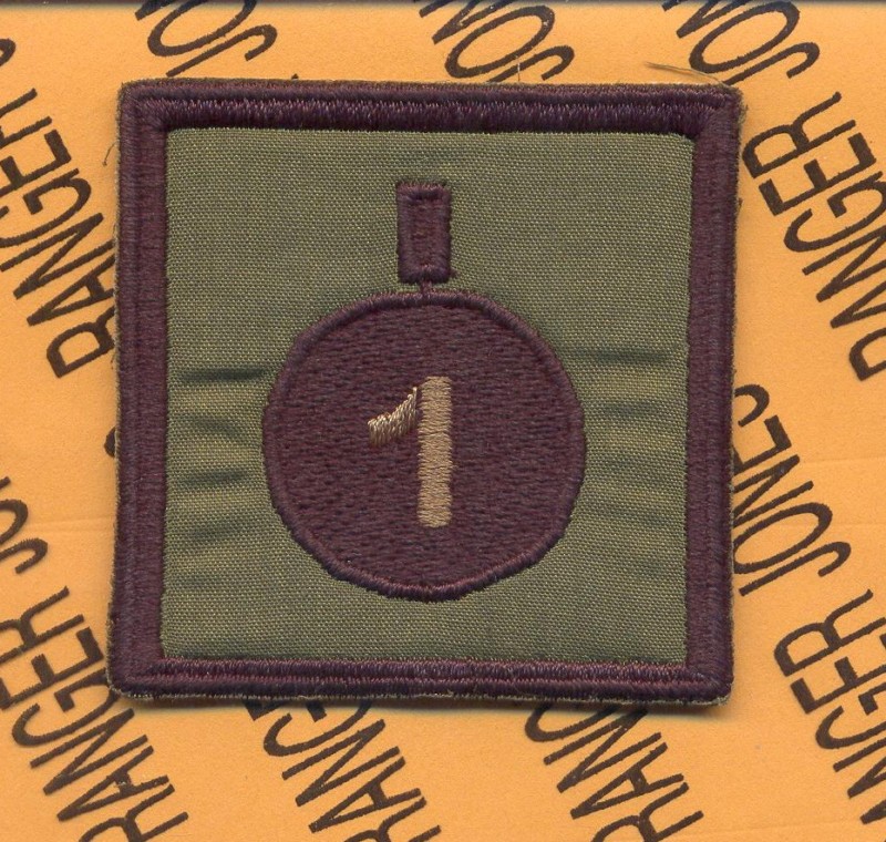 1-320th Div ARTILLERY 101 Airborne HCI Helmet patch B