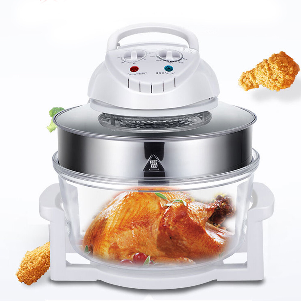 Airy Fryer, Glass Air Fryer, 360° Viewable Airy Fryer with Expansion Ring