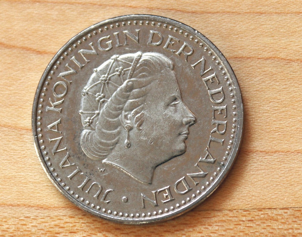 1971 Netherlands 1 Gulden Nickel