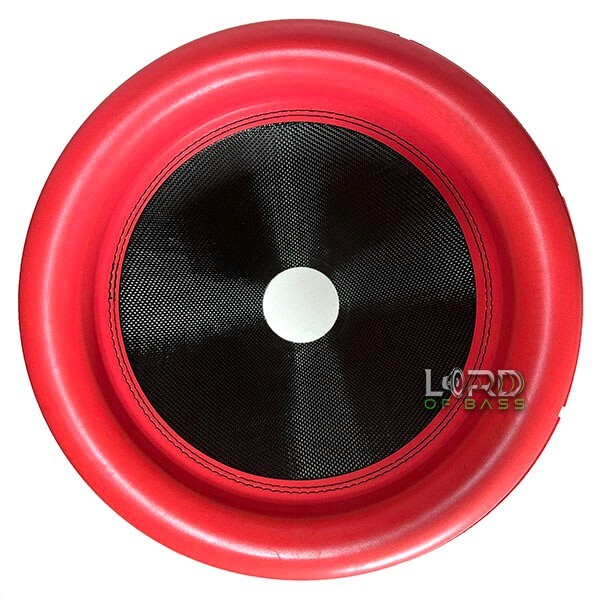 18" Mega Roll Subwoofer Speaker Cone Red Foam Surround
