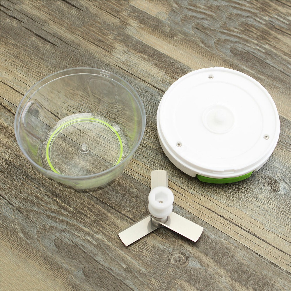 Easy Hand Pull Manual Food Garlic Fruit Processor Chopper Blender Mixer Mincer