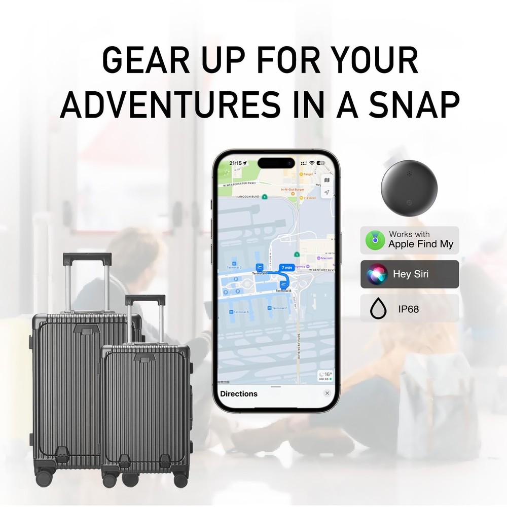 Air Tracker Tags-4 Pack | Smart Tracker Work with Apple Find My App(iOS Only)...