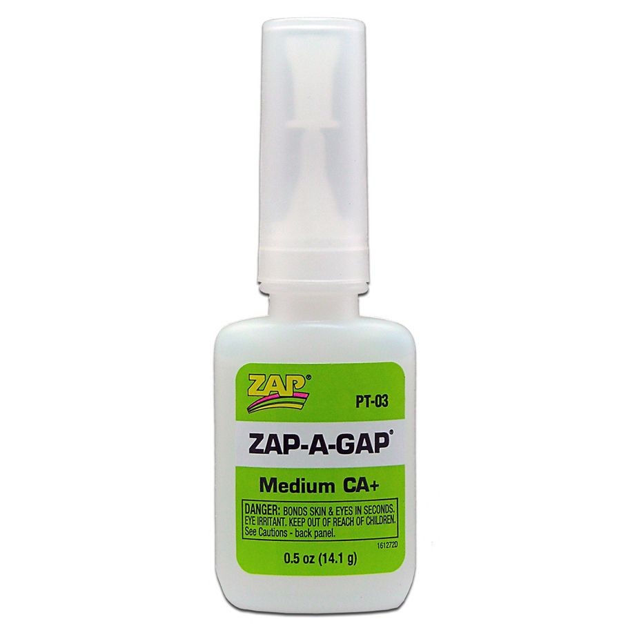 Zap-A-Gap Medium Ca Plus Super Glue Bottle Adhesive