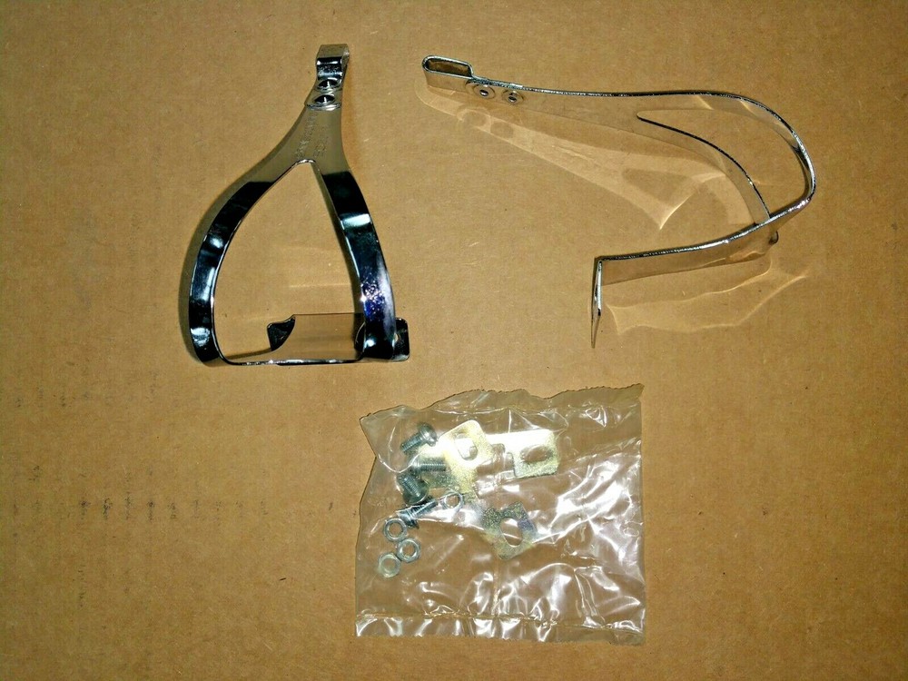 NOS Small Christophe Toe Clips with Mounting Hardware