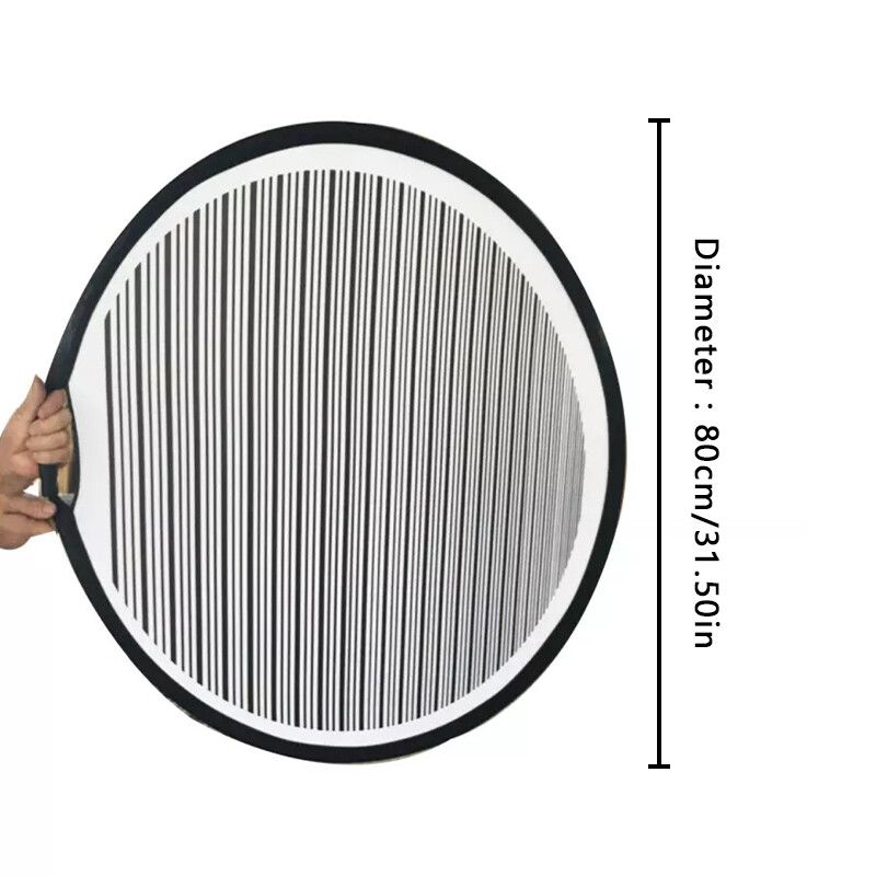 80cm Circular Striped Reflector Boards Foldable Lined Light Dent Pan Check Tools